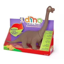 Dino World Kids Braquiossauro Cotiplás Marrom Com Som 