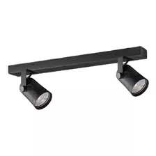 Barral Aplique Riel 2 Luces Dicroicas Led Spot Móviles 