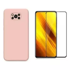 Capa Capinha + Película 3d Para Xiaomi Poco X3/x3 Pro/x3 Nfc