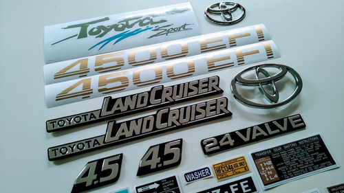 Toyota Land Cruiser 4500 Efi Emblemas Y Calcomanias Dorado Foto 3