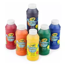 Kit Der Manualidades - Pinturas De Dedos Crayola Lavables, 6