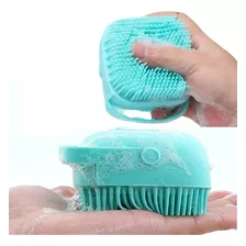 Cepillo Dispensador De Jabón Baño Mascota