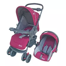 Carriola Travel System Dbebe Reversible,portabebe,reclinable Color Rosa