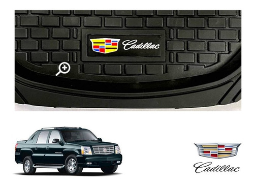 Tapetes 4pz Charola 3d Logo Cadillac Escalade Ext 03 A 06 Foto 4