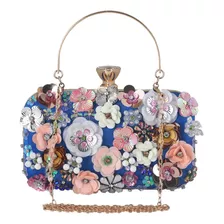 Bolso De Fiesta Elegante De Embrague De Noche Con Floreado