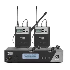Xtuga Profesional Escenario Monitor Dos Microfonos Sistema