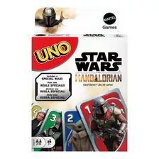 Jogo De Cartas Uno Mattel Star Wars Mandalorian 112 Cartas