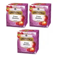 3 Twinings Of London Sabor Frutos Silvestres 10 Sachês 20g