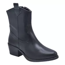 Bota Vaquera Dama Dominiq 1392 Negro Moda 22 Al 26