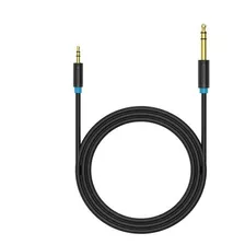 Cable Auxiliar Adaptador De 3,5mm A 6,35mm Para Amplificador