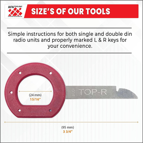 Afa Tooling Herramienta De Extraccin De Radio Para Ford, Vo Foto 4