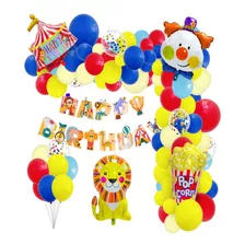 Globos De Cumpleaños Circus Decoración De Fiesta **circo**