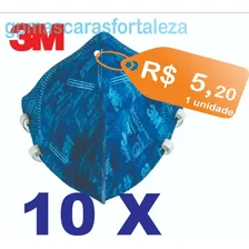 Kit 10 Un. Máscara Respiratória 3m 9820br Pff2/n95 -inmetro