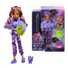 Boneca Monster High Clawdeen Creepover Party Acessórios + Nf