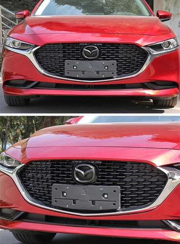 Emblema Fibra Carbono Parrilla Mazda 3 2023 2021 2020 2019 Foto 2