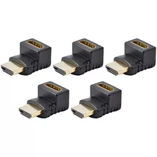 Hdmi Macho A Hembra Inverso De Ángulo Recto Del Adaptador De