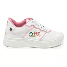 Tenis Mujer Blanco Rosa Loly In The Sky Hello Kitty Sanrio