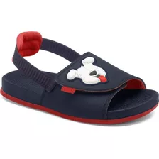 Sandália Infantil Klin Chinelo Menino Com Velcro Anatômico 