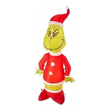 Gemmy Inflable Grinch Como Santa 4 De Altura