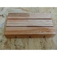 Jabonera De Madera De Eucalipto, Curada Lista Para Usar 