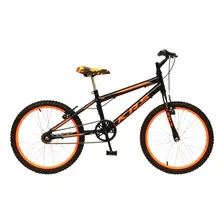 Bicicleta Infantil Krs Rebaixada Aro 20 1v Freios V-brakes Cor Preto/laranja