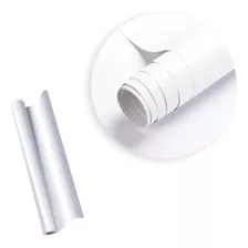 Adesivo De Parede Papel Contact Branco Lavável 10m X 45cm