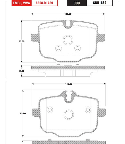 Balata Trasera Low Trw Bmw M6 2013 Ceramic Foto 2