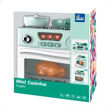Mini Cozinha Fogão Brinquedo Infantil C Acessorios Som E Luz