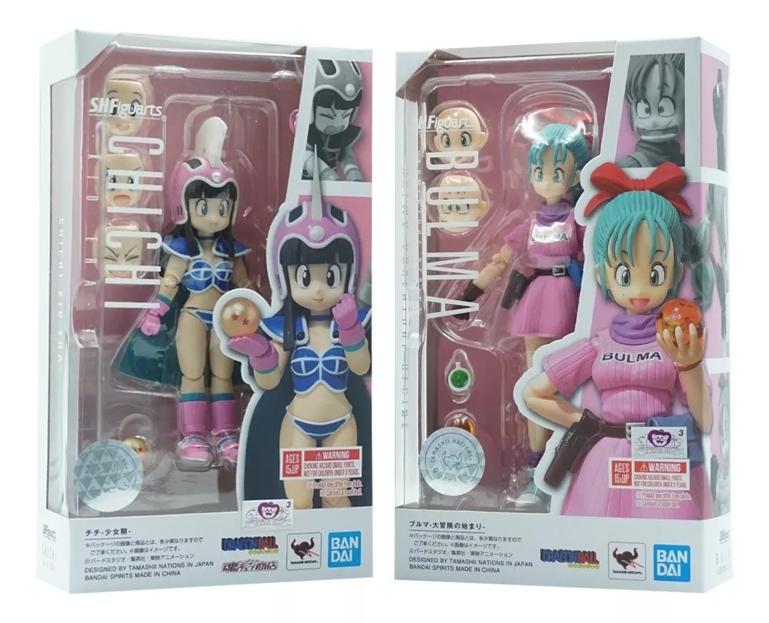 Pack: Chichi + Bulma  Dragon Ball , S.h.figuarts