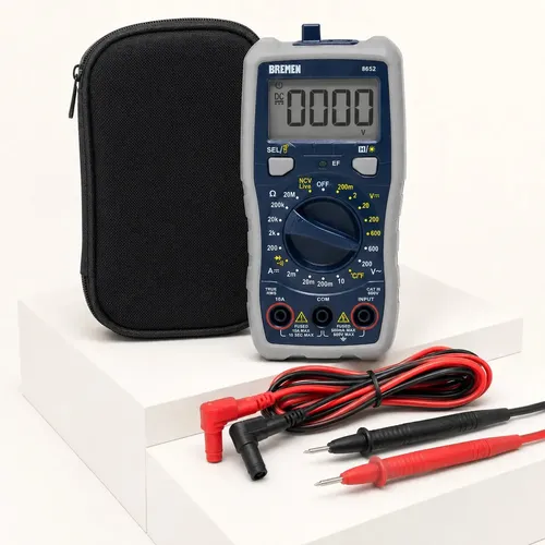 Kit Bremen: Tester Multímetro Digital True Rms + Set Destornilladores Aislados Y Pelacables Dgm
