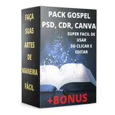 Pack +2000 Artes Editáveis Gospel E Igrejas Canva, Psd E Cdr