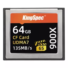 Kingspec Tarjeta De Memoria Compactflash Vpg-65 900x De 64 G