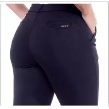 Calça Social Cintura Alta-com Bolsos-5% Elastano-famosa K2b 