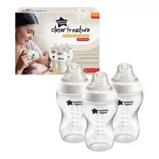 Tommee Tippee Closer To Nature 3pzs Biberones 11oz Color Transparente Close To Nature