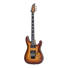 Guitarra Eléctrica Schecter Omen Extreme-6 Archtop De Arce/caoba Vintage Sunburst Con Diapasón De Palo De Rosa