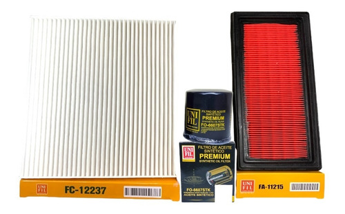 Kit Filtros Nissan March 1.6 2012-2022 Aceit Cab Aire \u0026 Buji Foto 2