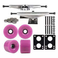 Longboard Skateboard Camiones Conjunto De Conjunto De 76 Mm