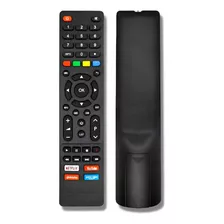 Controle Remoto Smart Tv Televisão Universal Compatível Philco C/pilha Botão Atalhos Netflix Globoplay Youtube Primevideo