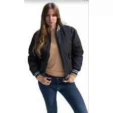 Campera Bomber Mujer Abrigada Amplia