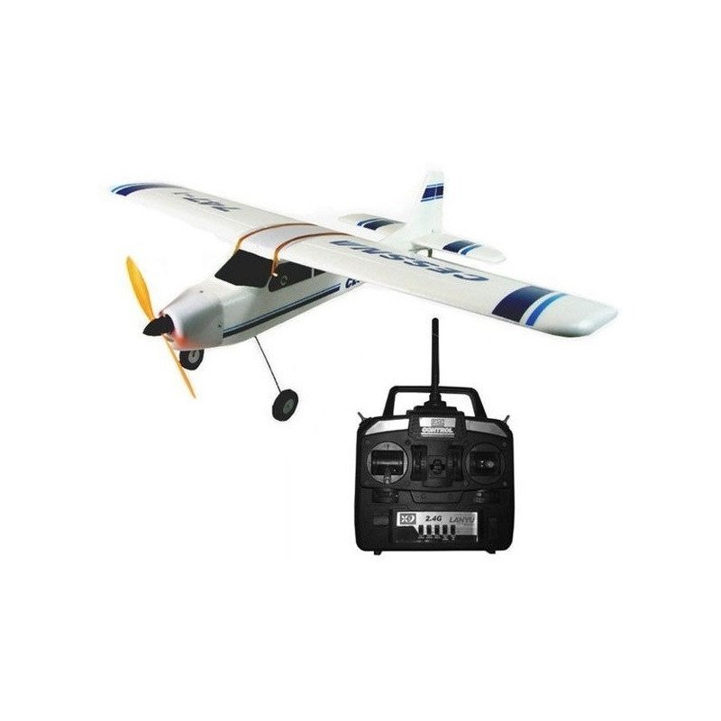 Aeromodelo Piper Avião De Controle Remoto Trainer 4ch Kit 4 em