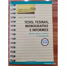 Tesis, Tesinas, Monografías E Informes, Warley, Motta Biblos