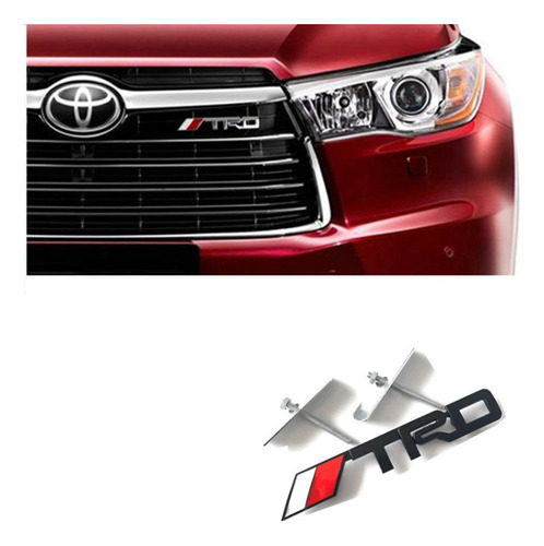 Emblema Toyota Trd Metalic Persiana Negra Sport Hilux Tundra Foto 2