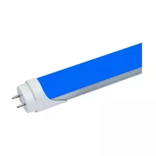 Tubo Led De 120 Cm 18w De Consumo Frio Con Soporte Azul