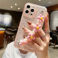 Funda Para Samsung Perlas Preciosas Brillo Sujetador + Mica