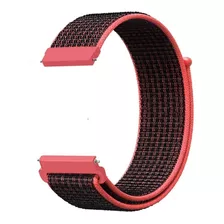 Pulseira Nylon Loop Encaixe Universal 22mm Todas As Cores Cor Pink Volt Largura 22 Mm