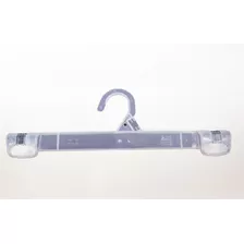 Gancho Para Ropa Modelo Clip 30cm Caja 50 Pzas Transparente