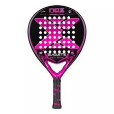 Raquete De Padel Nox Silhouette Feminina Fibra De Carbono 3k Cor Preta E Rosa