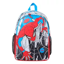 Morral Para Niño Spiderman City L Blanco Color Estampado