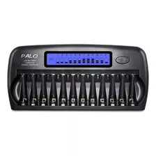 Carregador Bateria Pilha 12 Baias Aa Aaa Ni-mh Ni-cd Usb