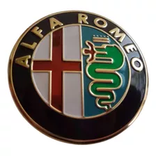 Emblema Alfa Romeo 40mm Em Aluminio Volante Botao Buzina 